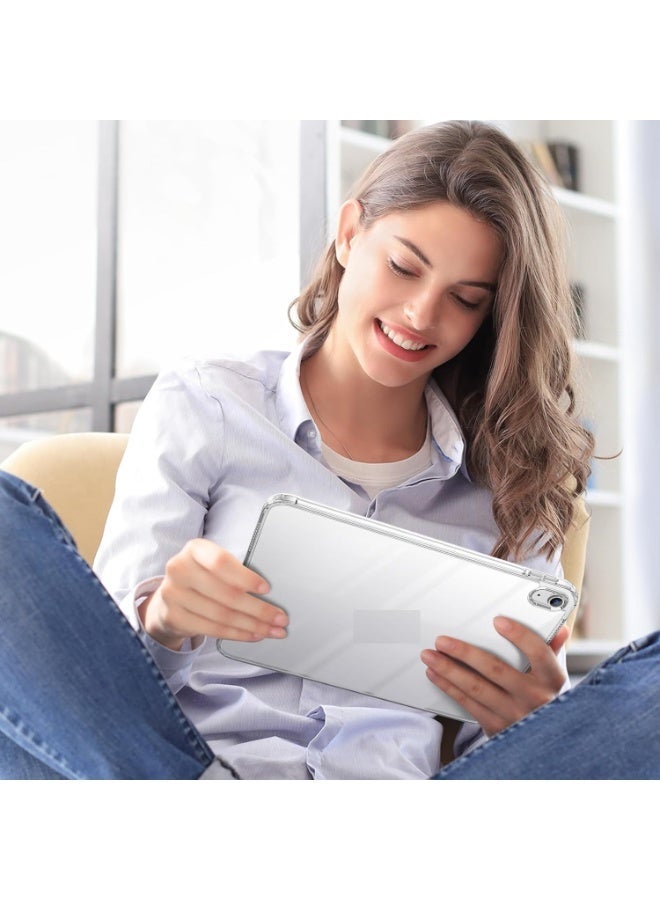 جراب حماية شفاف لجهاز ايباد الجيل العاشر 10 2022 (10.9 بوصة)  رفيع وخفيف الوزن من البولي يوريثين الحراري مع حافة مرتفعة وظهر - Image 2